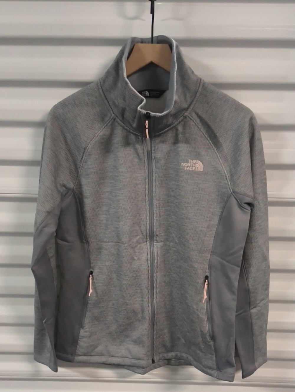 The North Face Womens Full Zip Lightweight Gray Jacket L